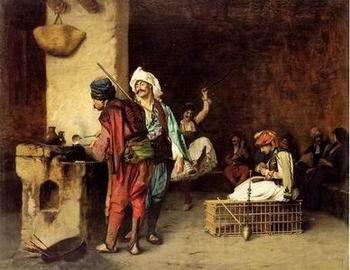 unknow artist Arab or Arabic people and life. Orientalism oil paintings 60